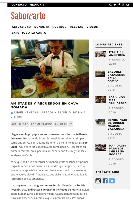 Amistades y recuerdos en Cava Nómada Sabor Arte