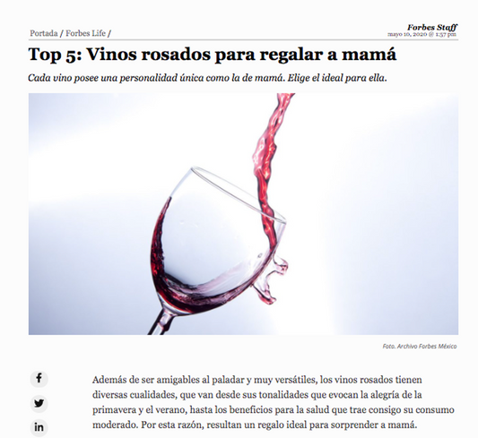 Top 5: vinos rosados para regalar a mamá